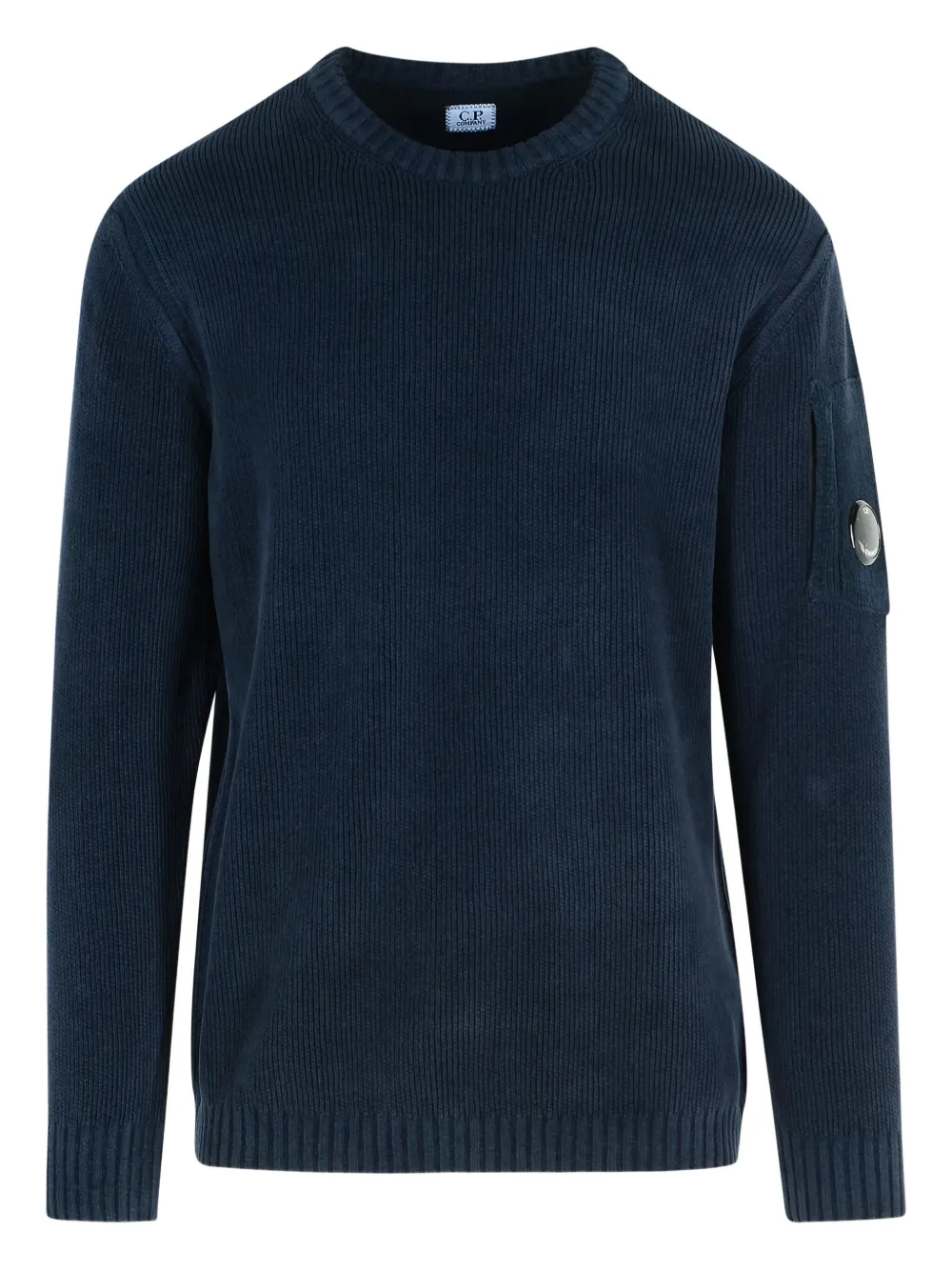 C.P. Company ribbed pocket-sleeve sweater | Blue | Image 1