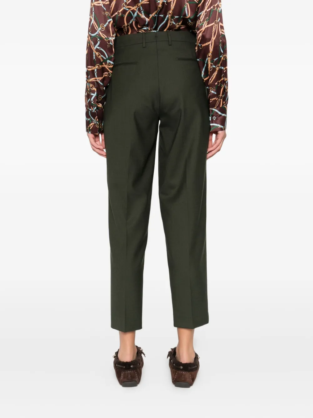 Berwich Broek met paspelzakken Groen