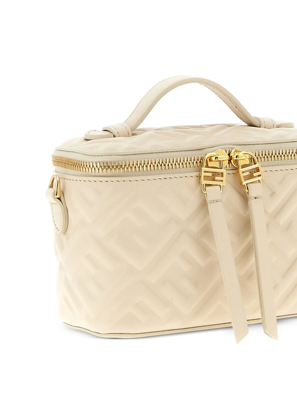 FENDI Vanity gewatteerde shopper met FF-patroon Beige