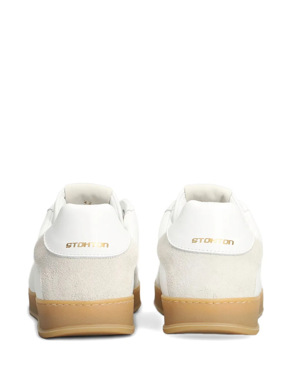 Stkn Leather Lace-up Low-top Sneakers In White