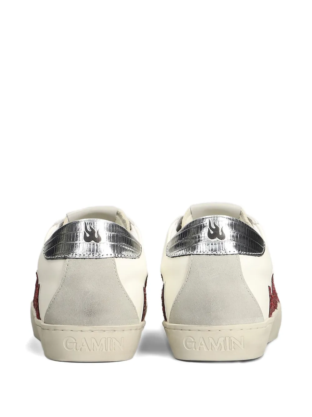 Gamin Dopamine glitter-flame sneakers White