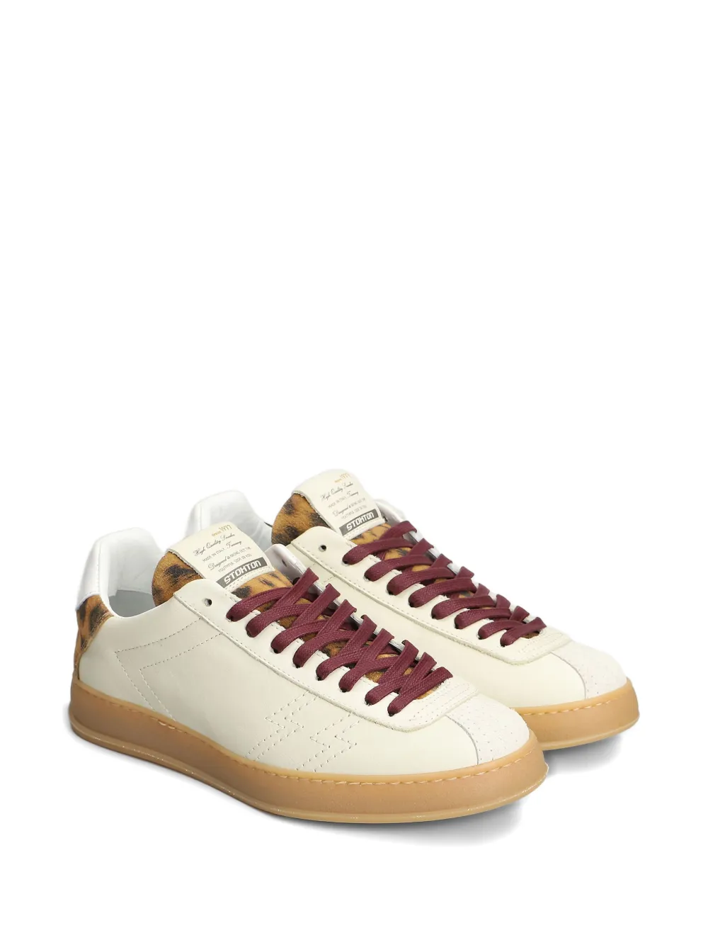 Stkn Sneakers met luipaardprint - Beige