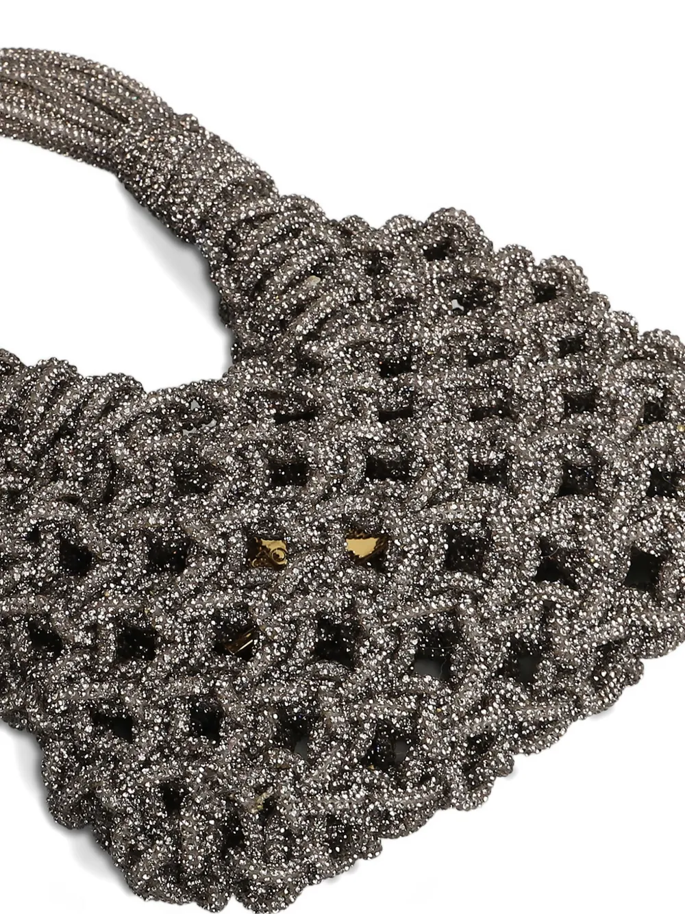 Hibourama Knotted Embellished Tote Bag In Gray