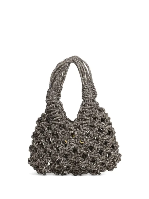 Hibourama knotted embellished tote bag