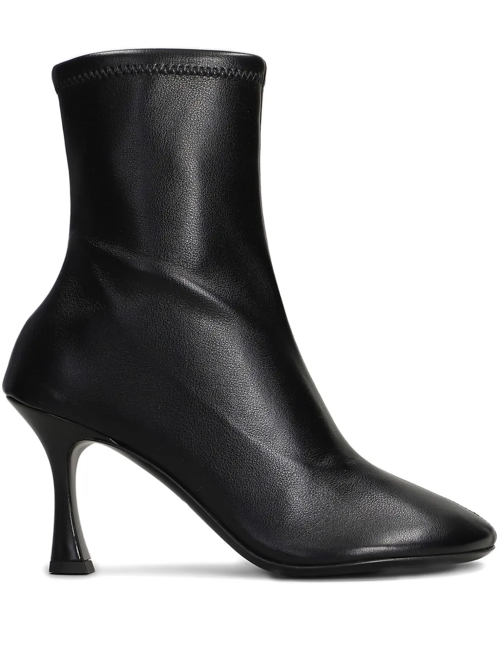 3juin stretch-leather heeled boots Black