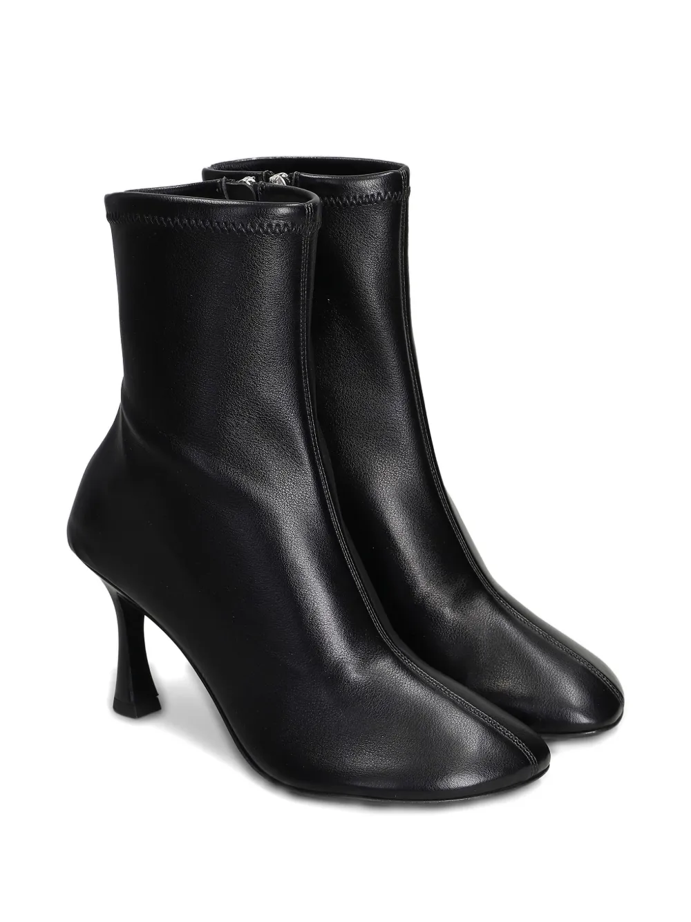 3juin stretch-leather heeled boots Black