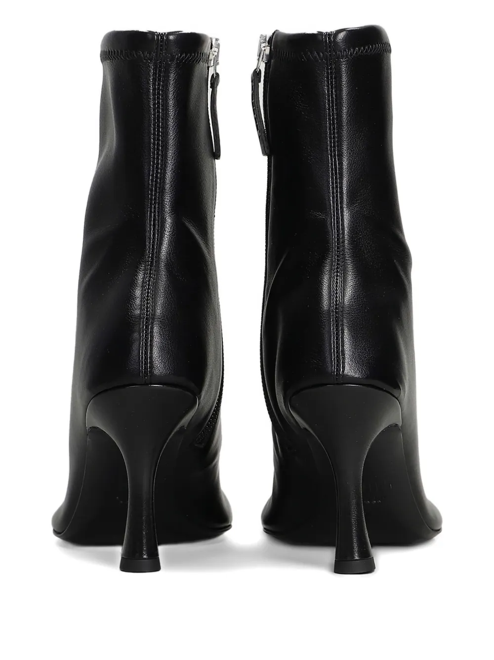 3juin stretch-leather heeled boots Black