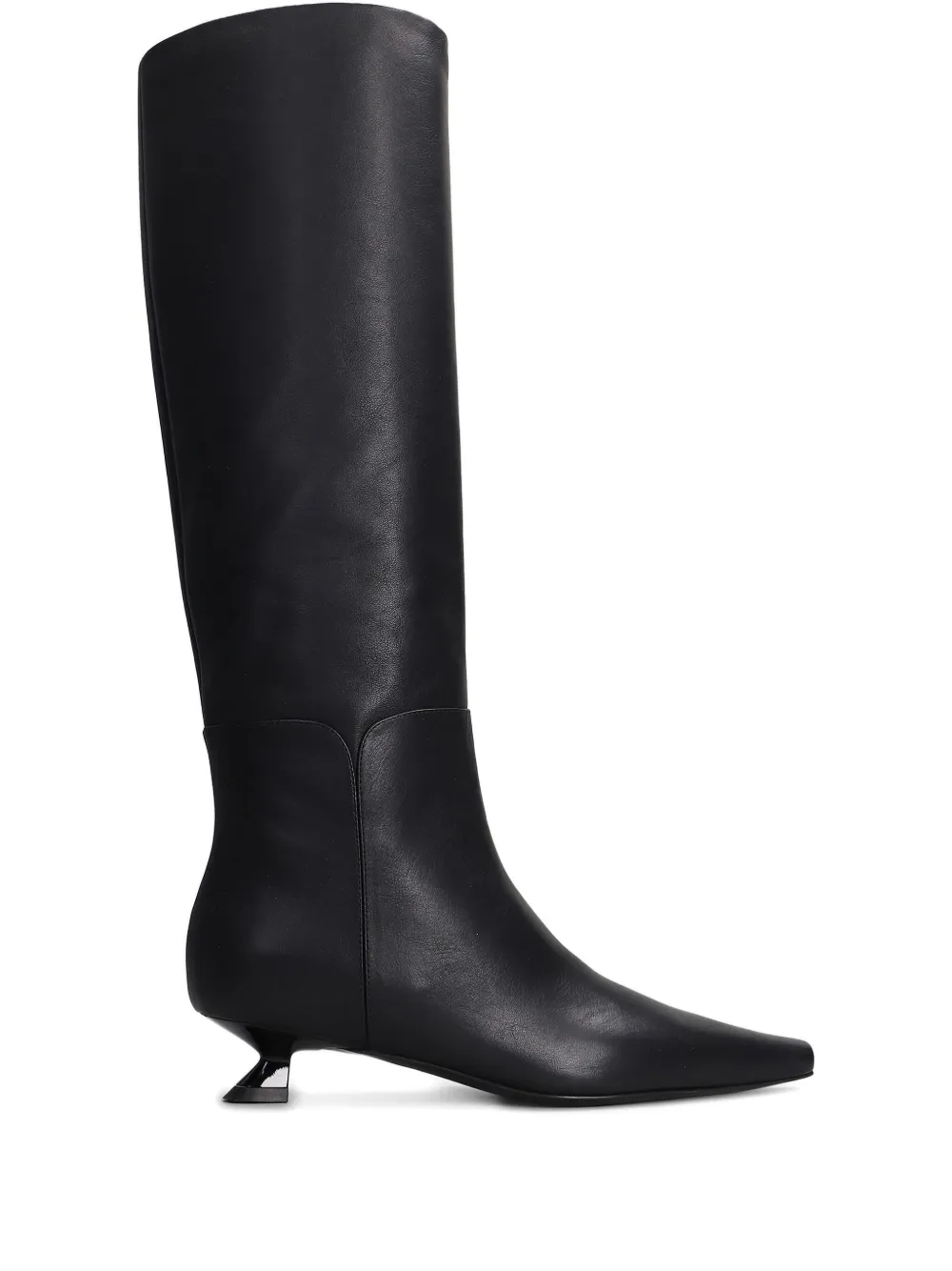 3juin pointed-toe knee-high boots Black