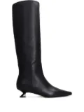3juin pointed-toe knee-high boots - Black