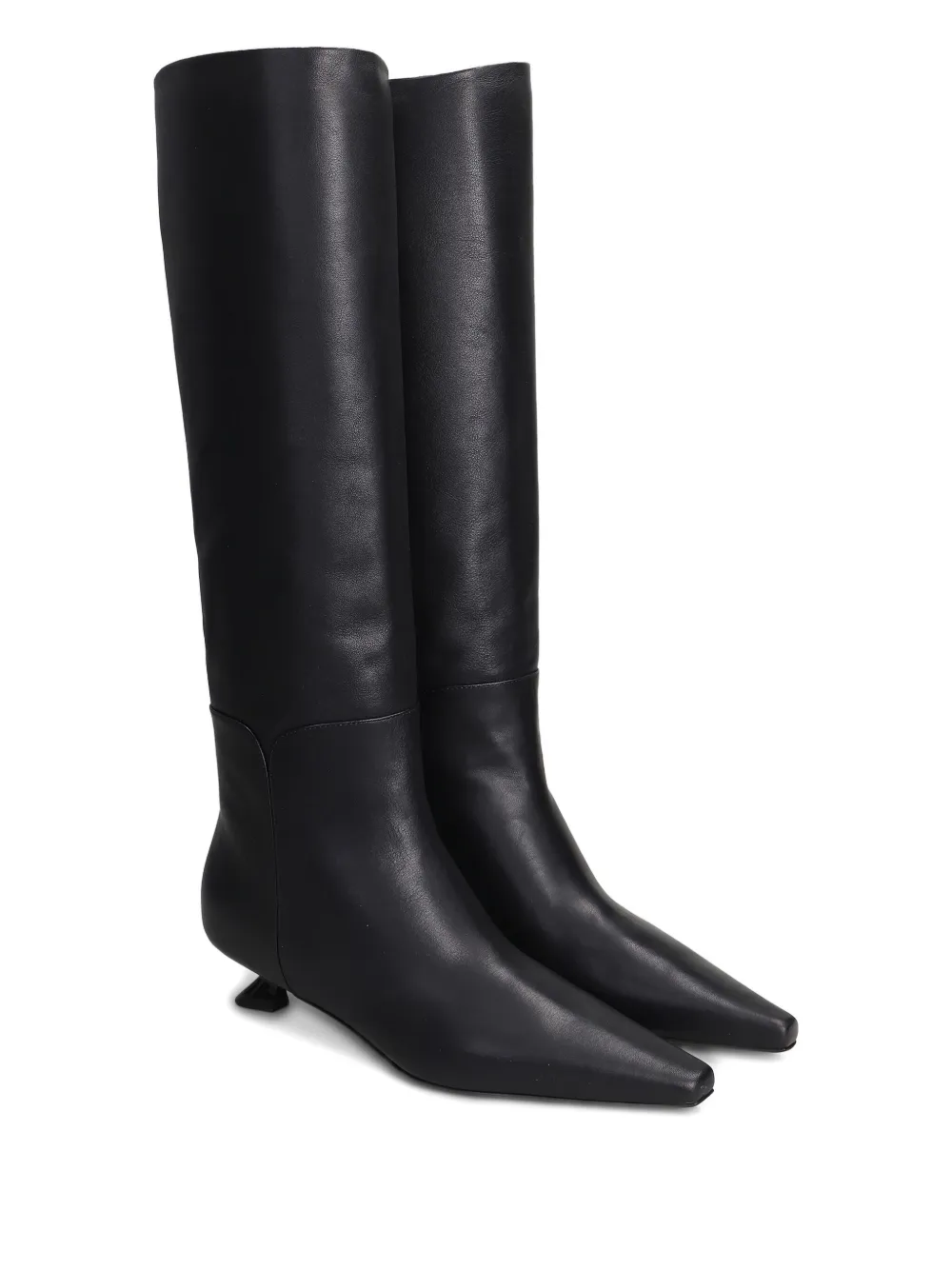 3juin pointed-toe knee-high boots Black