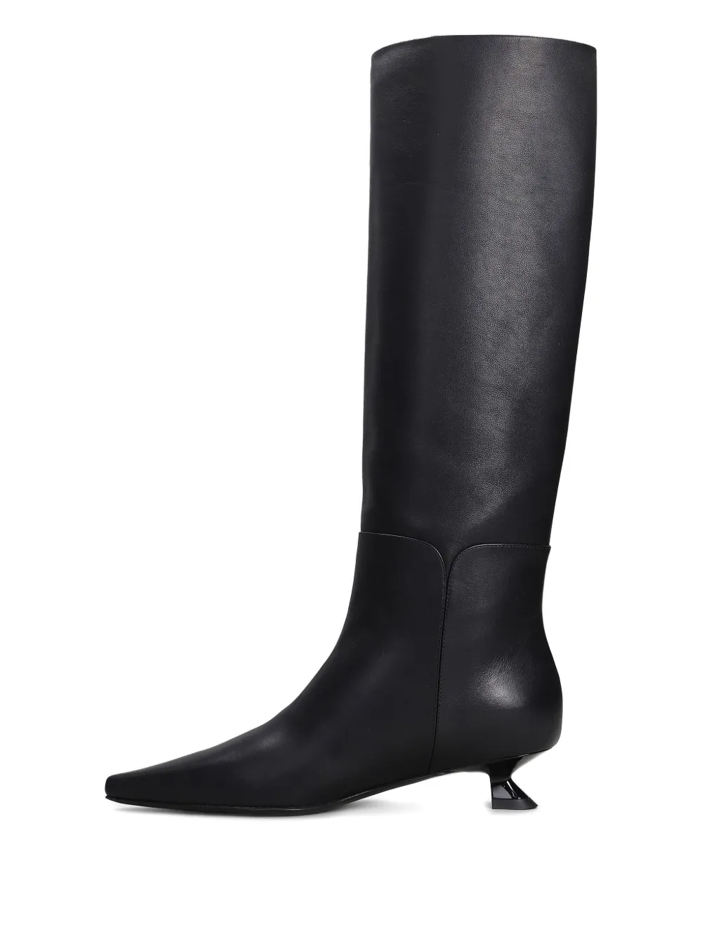 3juin pointed-toe knee-high boots Black