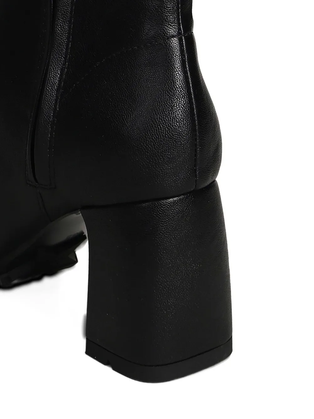 Ash 80mm leather boots Black