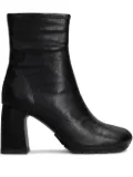 Ash 80mm leather boots - Black