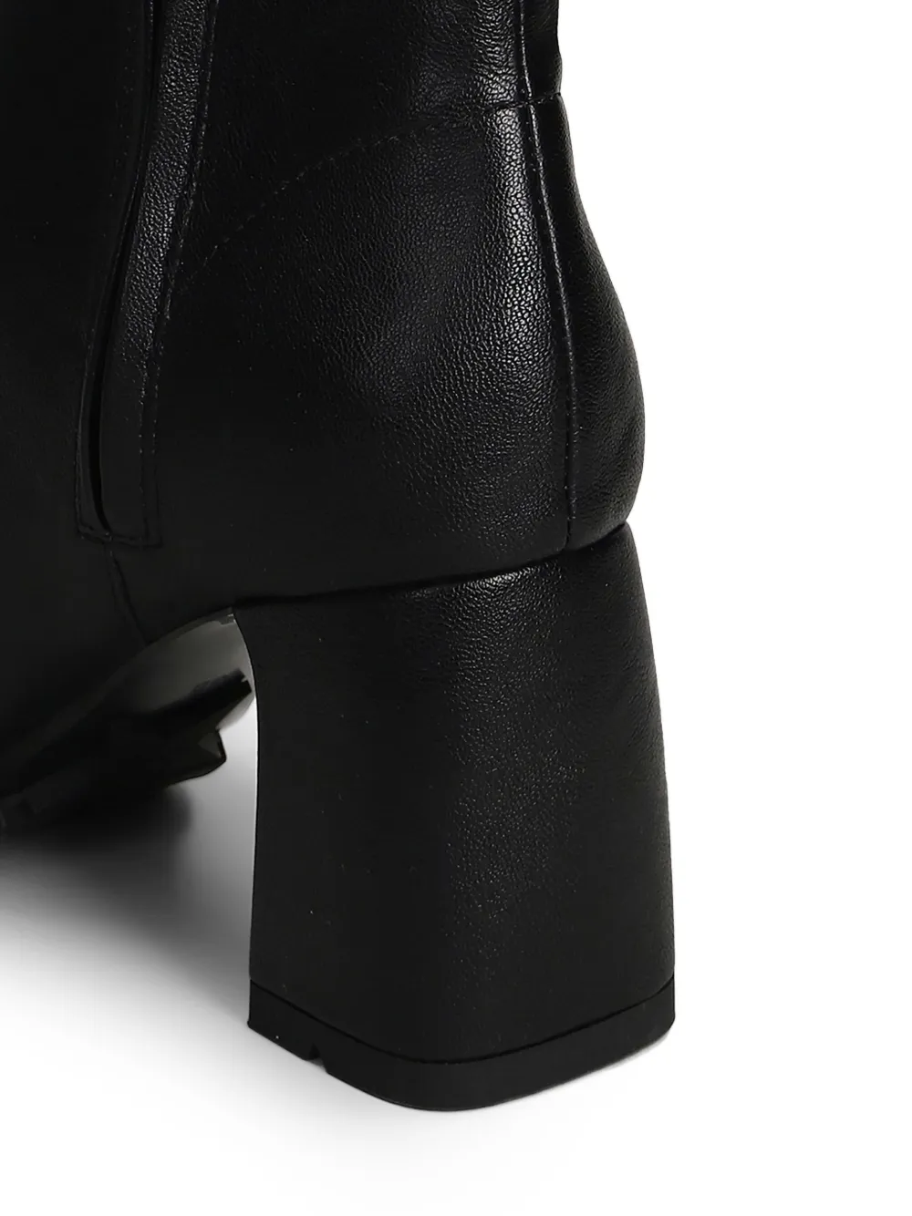 Ash 80mm leather boots Black