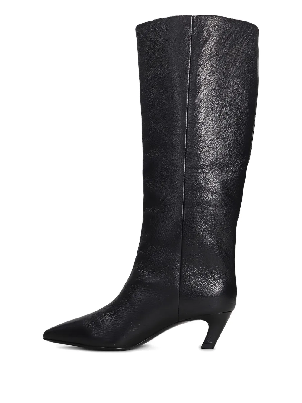 Ash leather boots Black