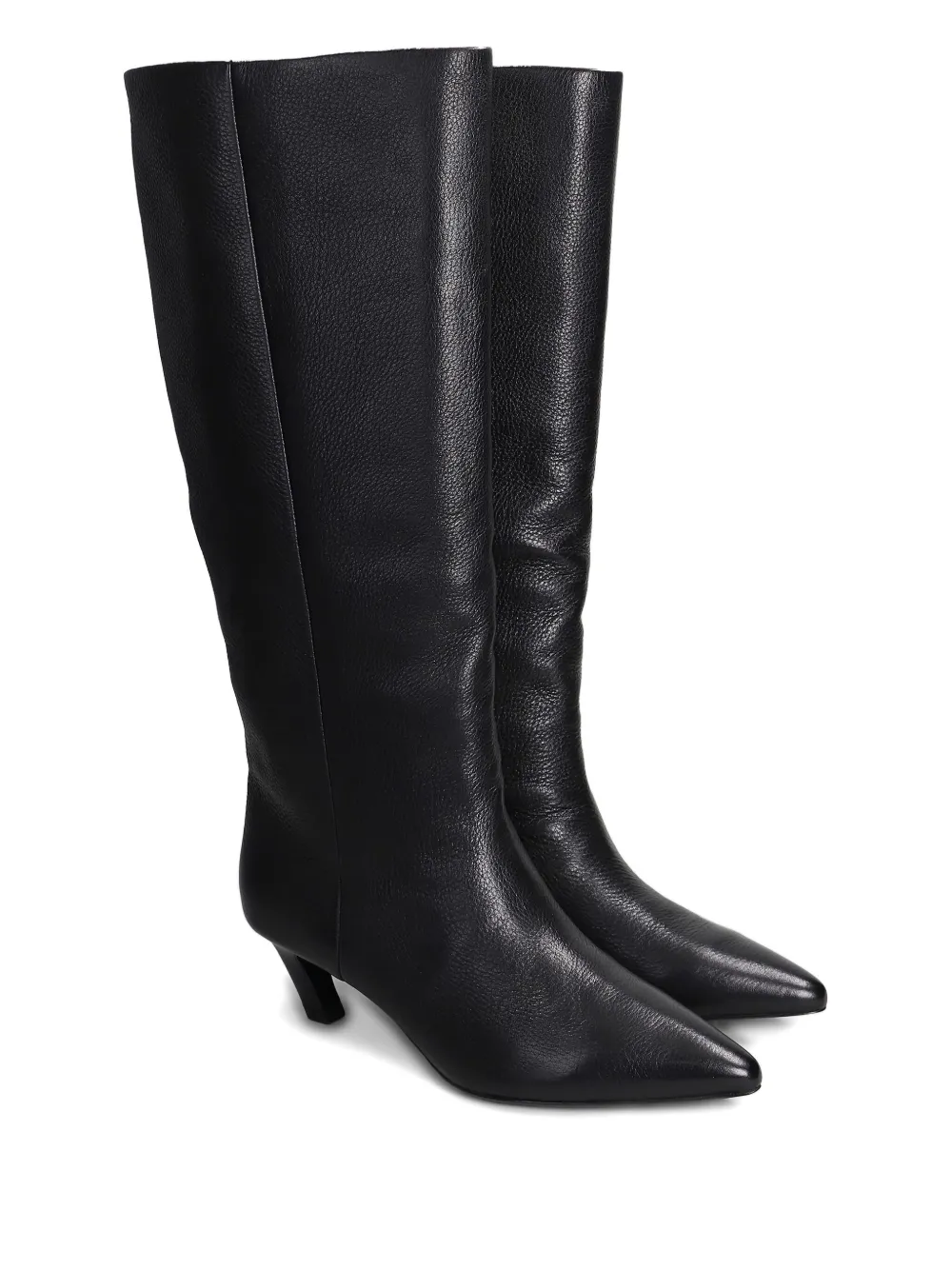Ash leather boots Black