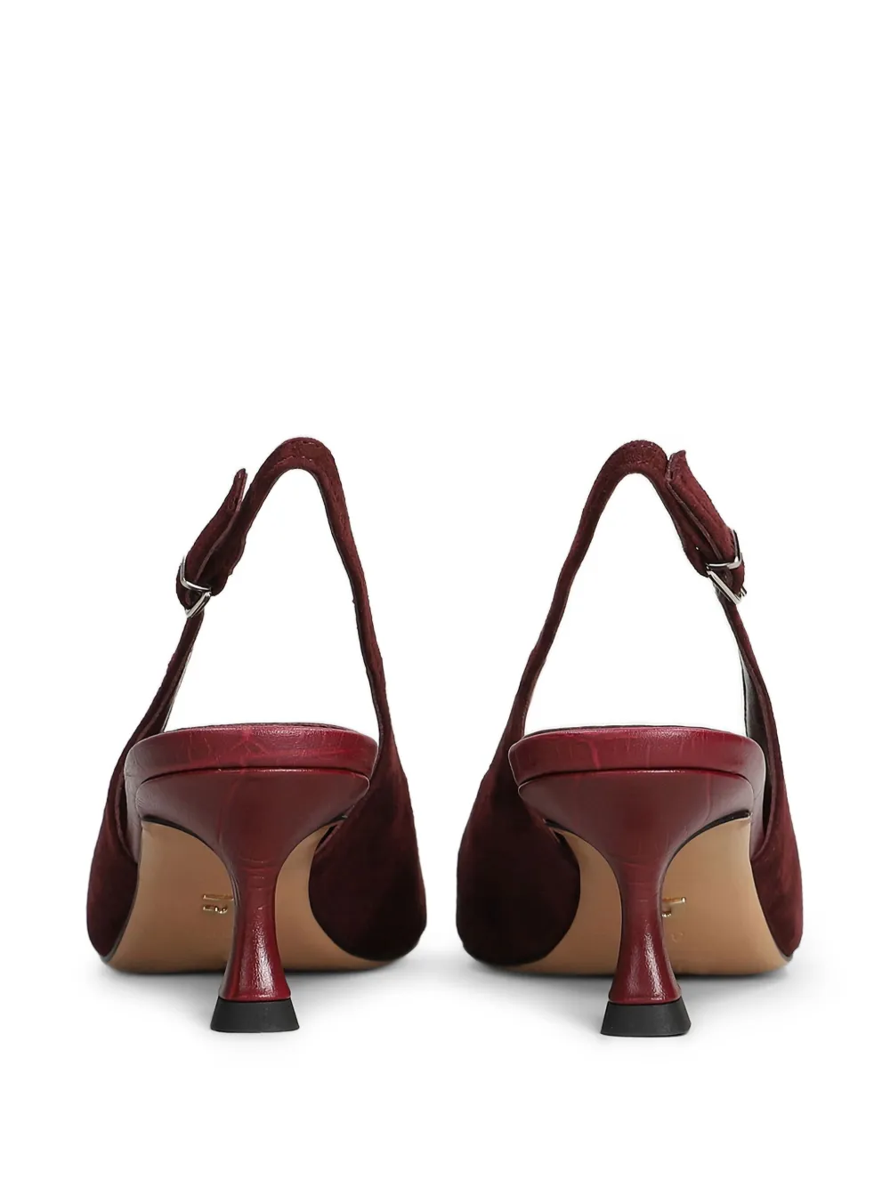 Lola Cruz Pumps In Bordeaux Suede In Red