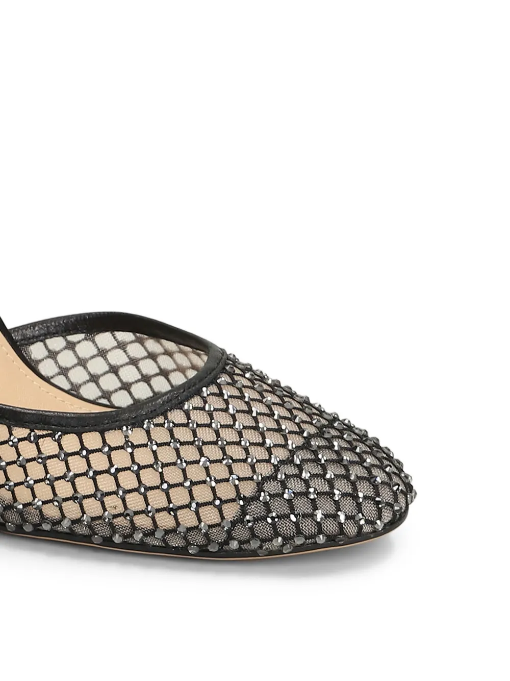 Lola Cruz Verfraaide pumps met mesh Zwart