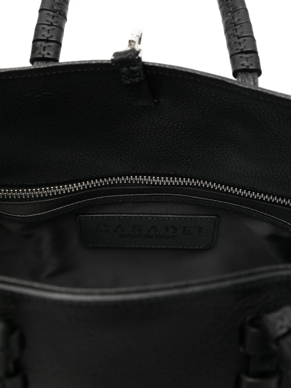 Casadei Versatile Tote Bag Detachable Shoulder Strap In Black
