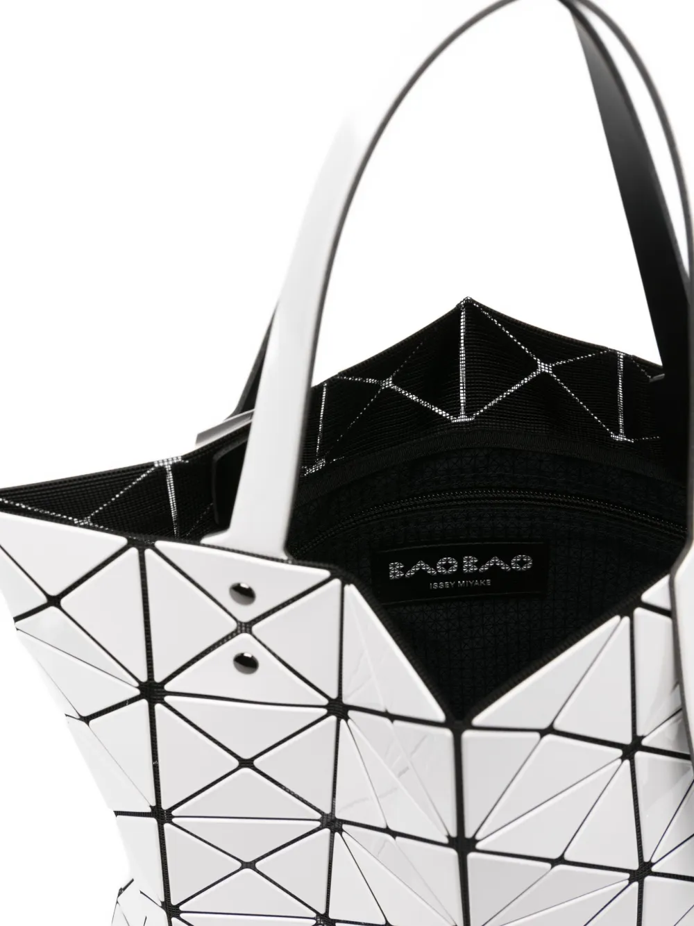 Bao Bao Issey Miyake Lucent Geometric-pattern Tote Bag In White