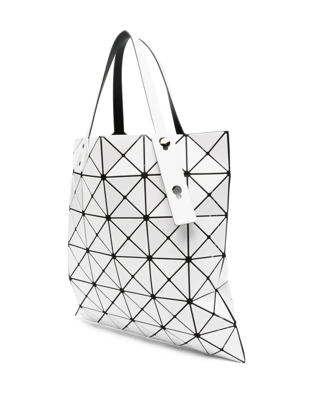 Bao Bao Issey Miyake Lucent Geometric-pattern Tote Bag In White