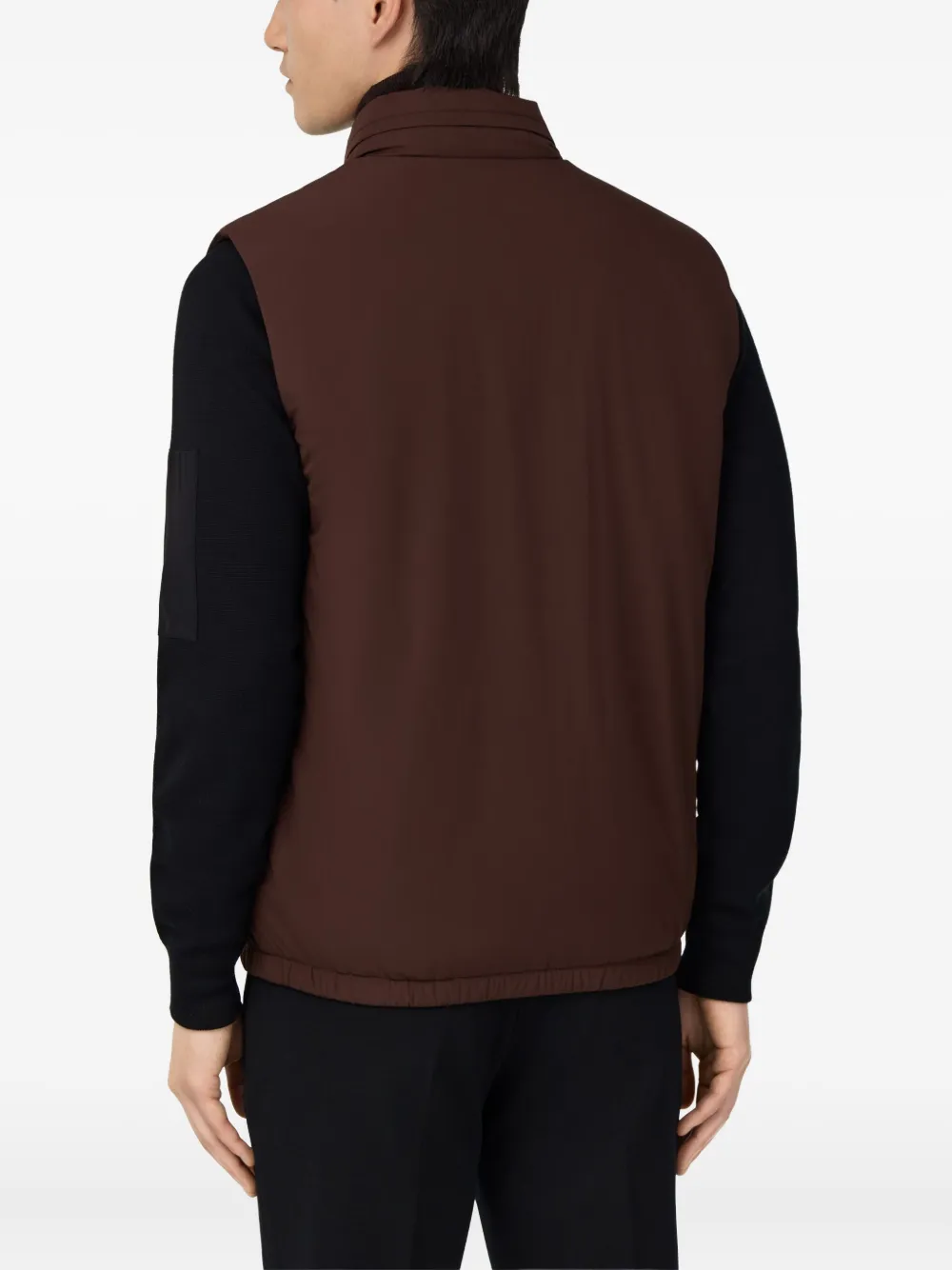 Boggi Milano Bodywarmer met rits Bruin