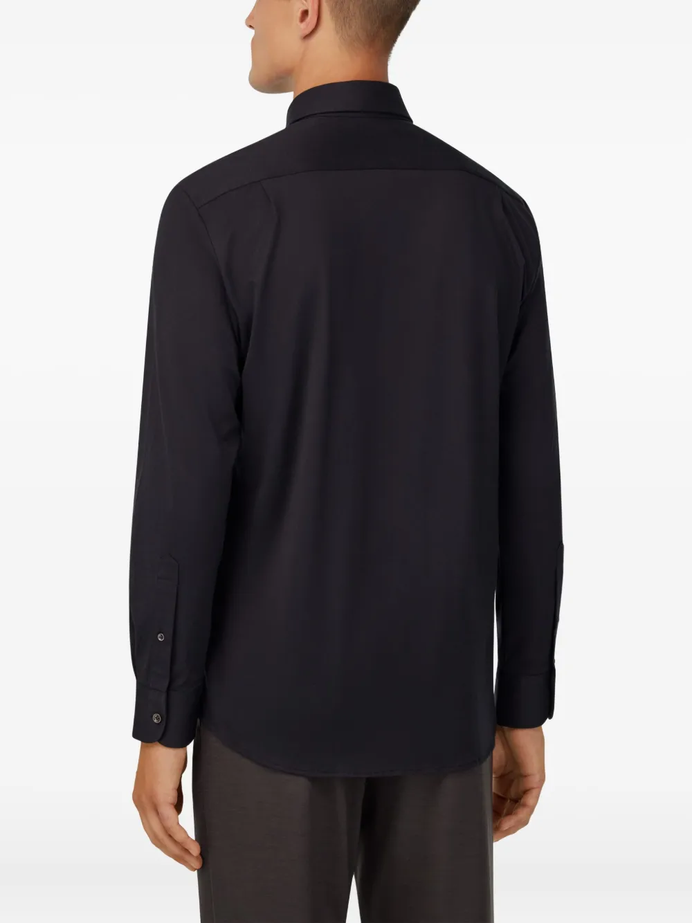 Boggi Milano Overhemd met lange mouwen Zwart