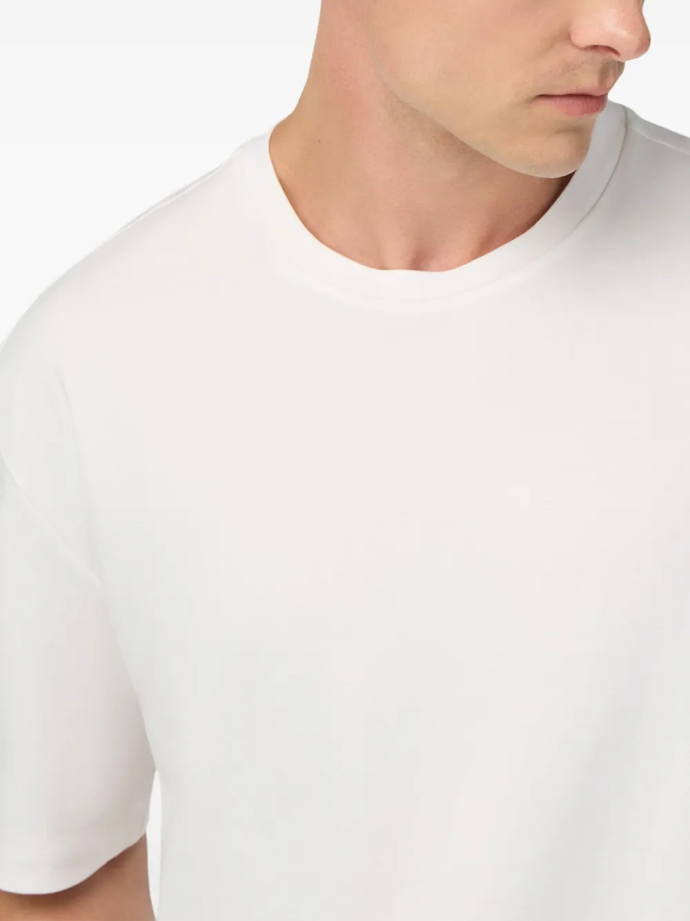 Boggi Milano Katoenen T-shirt Wit