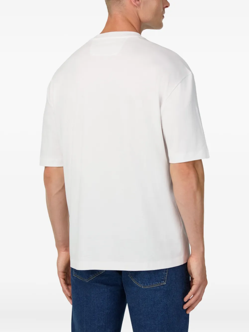 Boggi Milano Katoenen T-shirt Wit