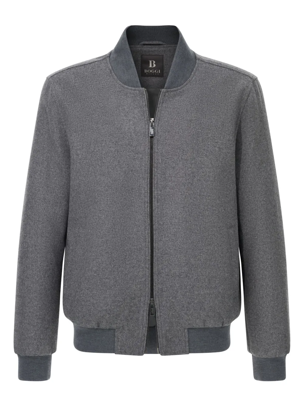 Boggi Milano wool-blend bomber jacket | Grey | Image 1