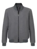 Boggi Milano wool-blend bomber jacket - Grey