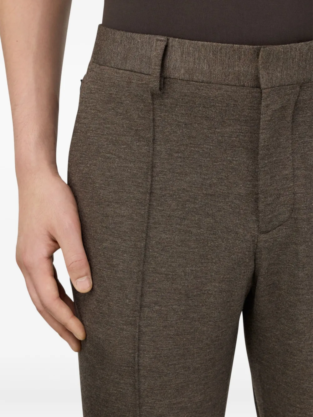 Boggi Milano Broek met trekkoord Bruin