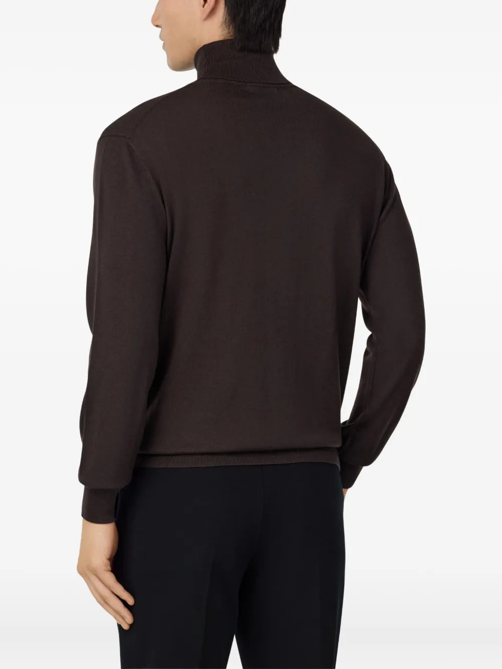 Boggi Milano Coltrui van merinowol Bruin