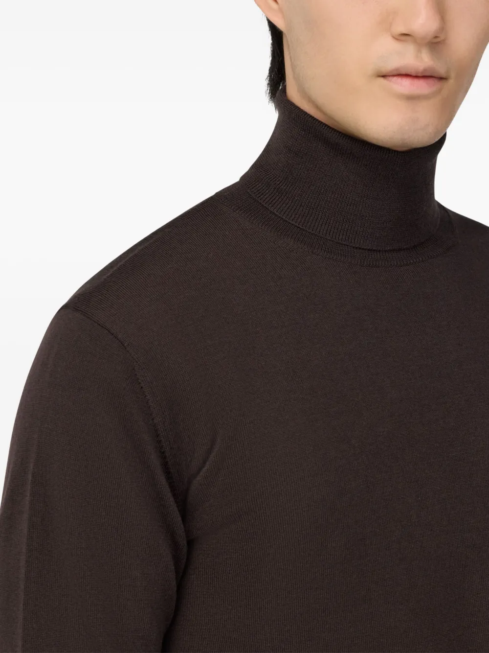 Boggi Milano Coltrui van merinowol Bruin