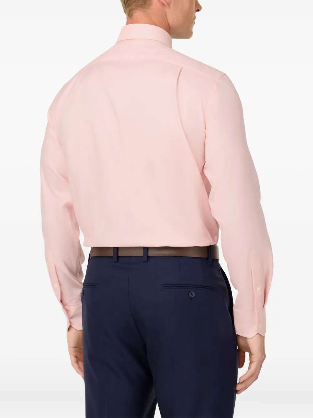 Boggi Milano Windsor-collar Cotton Shirt In Pink