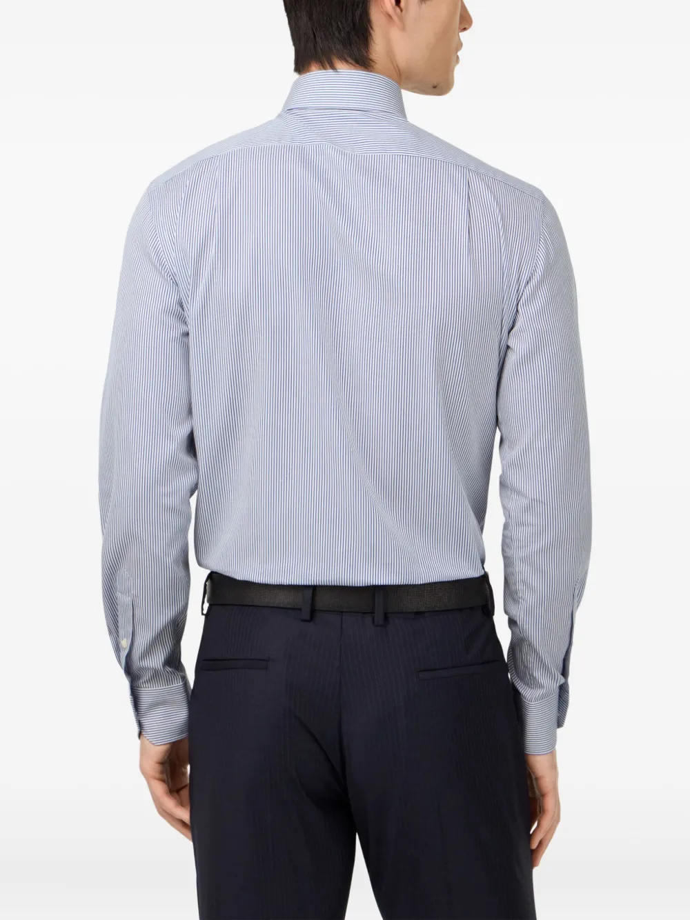 Boggi Milano Striped Shirt In Blue