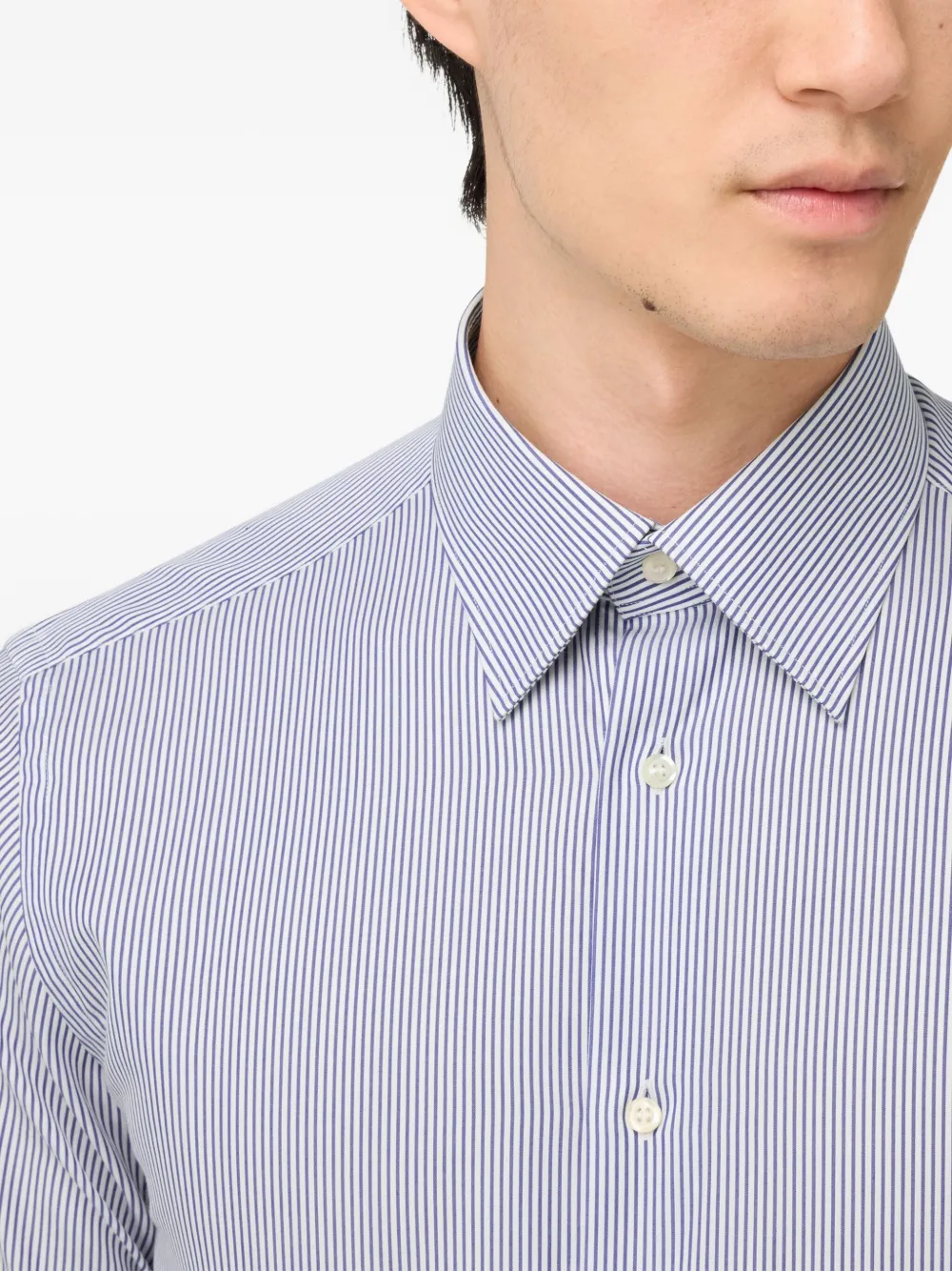Boggi Milano Striped Shirt In Blue