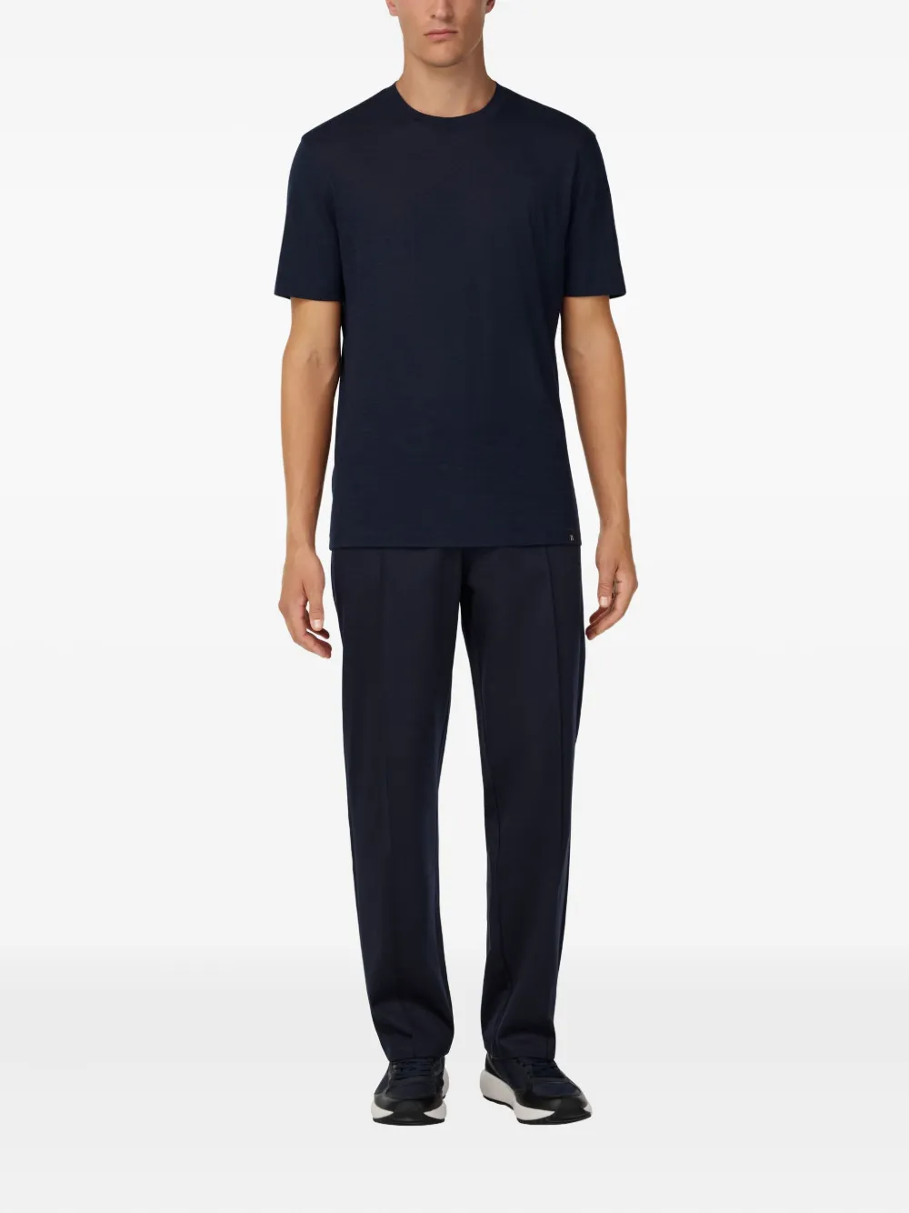 Boggi Milano Broek met trekkoord - Blauw