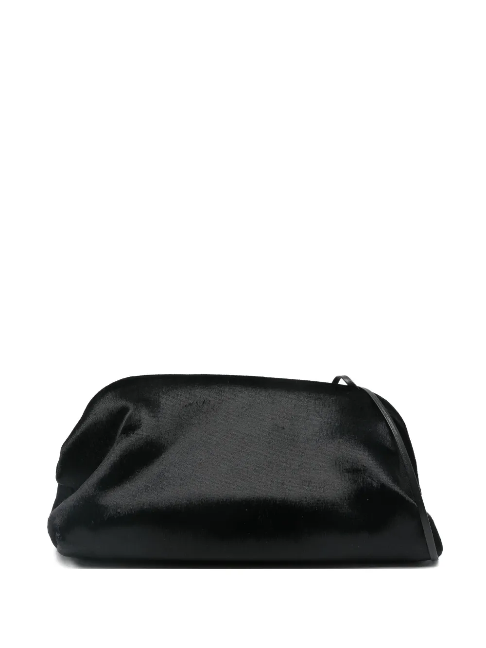 Alberta Ferretti Velvet Clutch Bag In Black