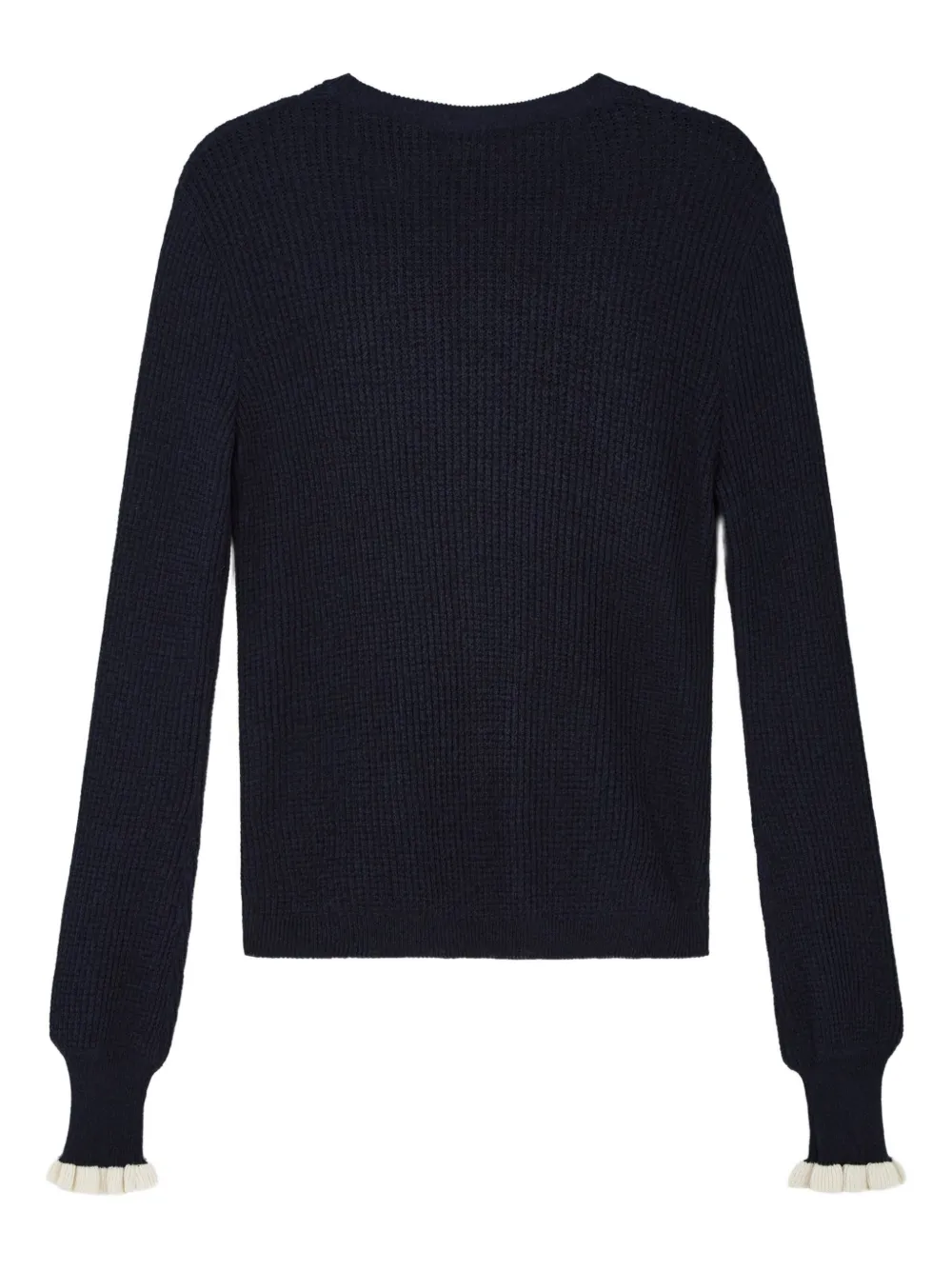 Valentino Garavani ribbed-knit ruffled-cuff sweater | Knitted Sweaters | Image 2
