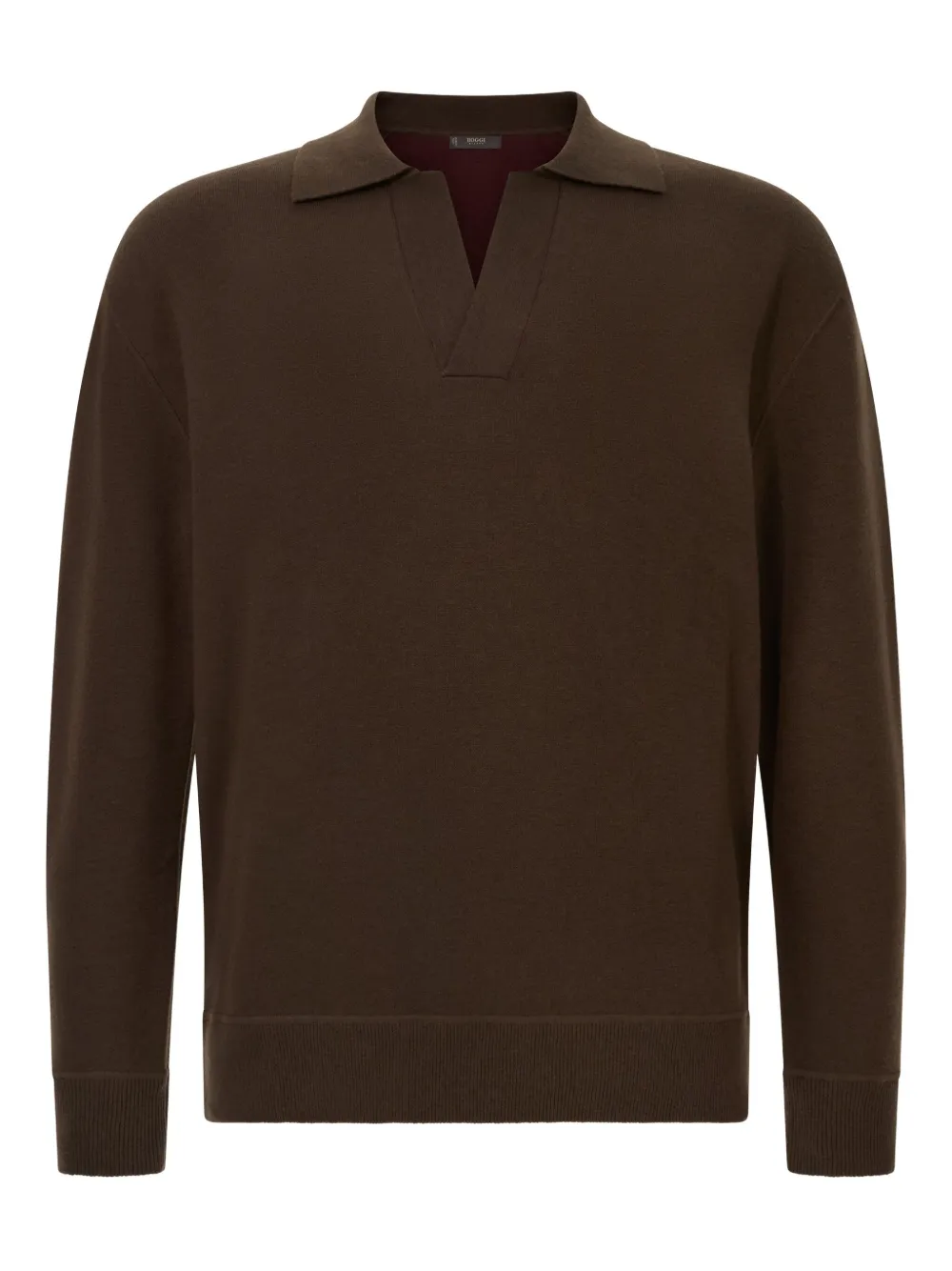 Boggi Milano polo-neck sweater | Brown | Image 1