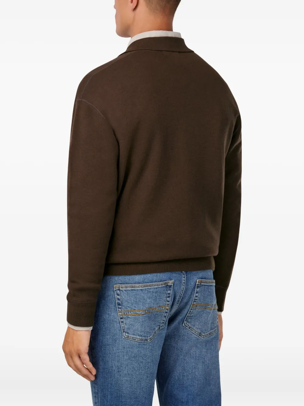 Boggi Milano Trui met polokraag Bruin