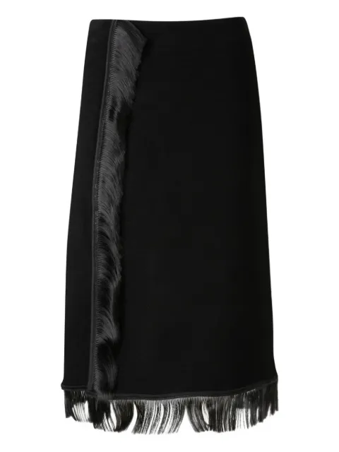 Jil Sander fringe-detail midi skirt