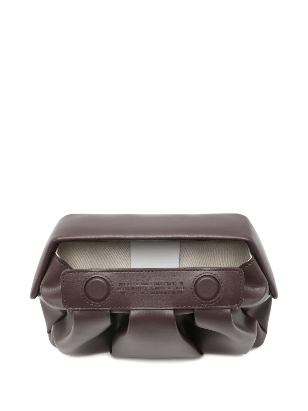 Themoirè Tia clutch Bruin