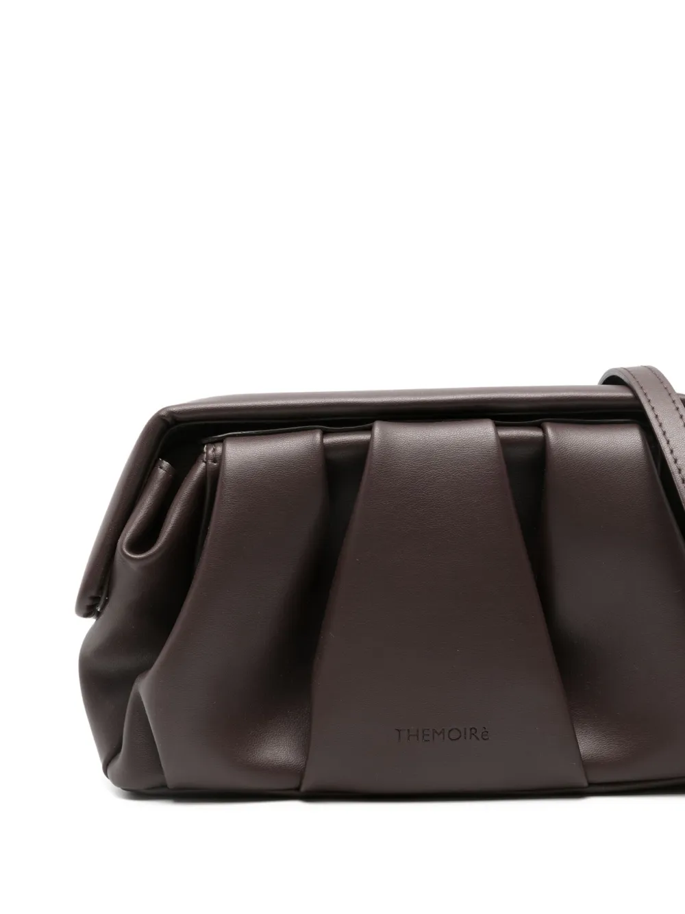 Themoirè Tia clutch Bruin