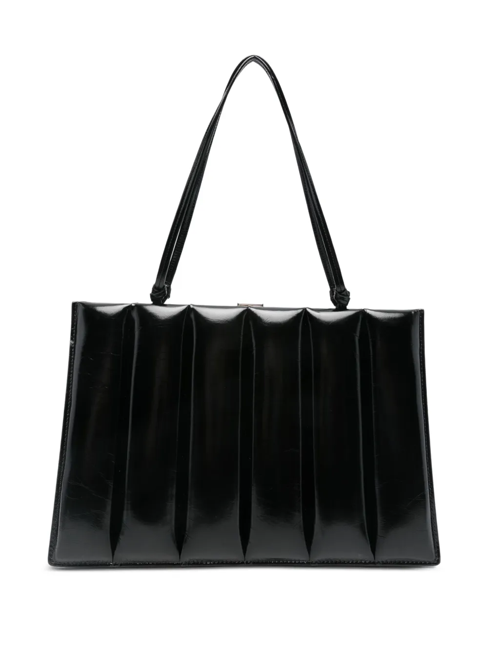 Phoebe Philo pleated tote bag | Black | Image 1