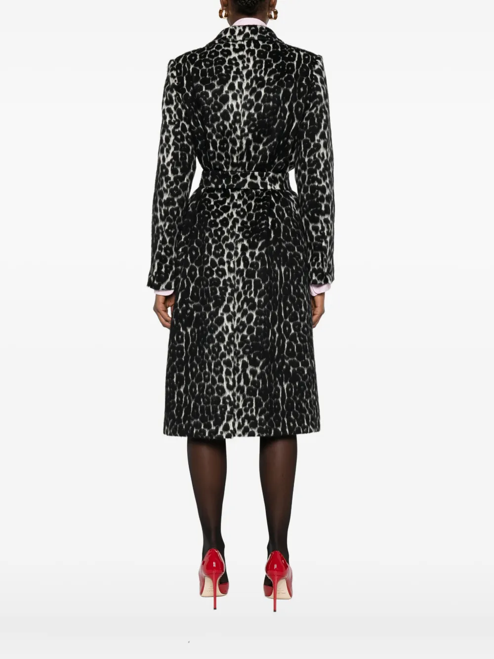 Tagliatore Jas met luipaardprint Zwart