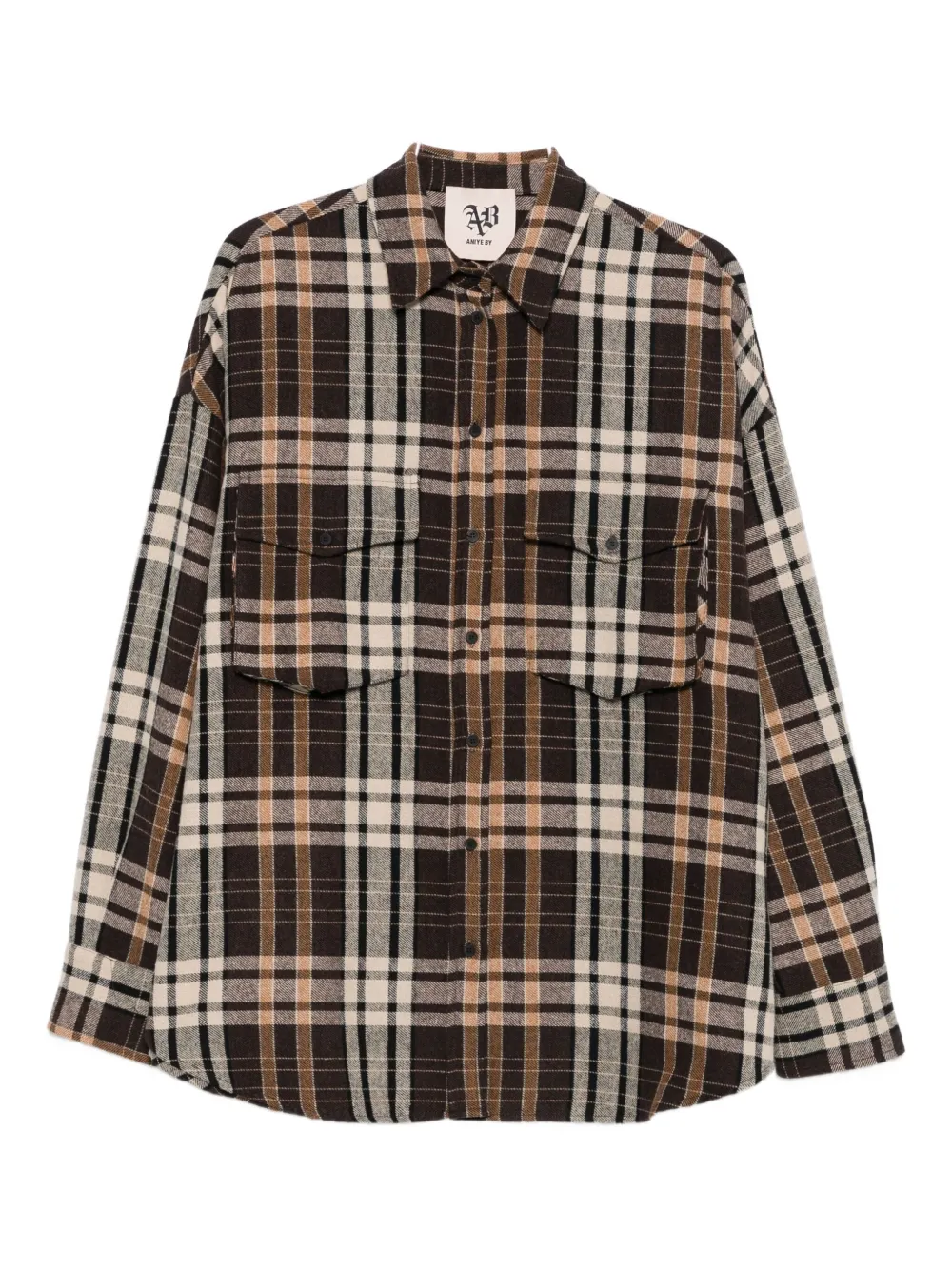 Aniye By Check-pattern Pocket-chest Shirt In Multi