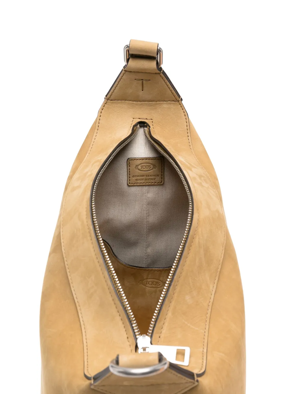 Tod's Kalfsleren schoudertas Beige