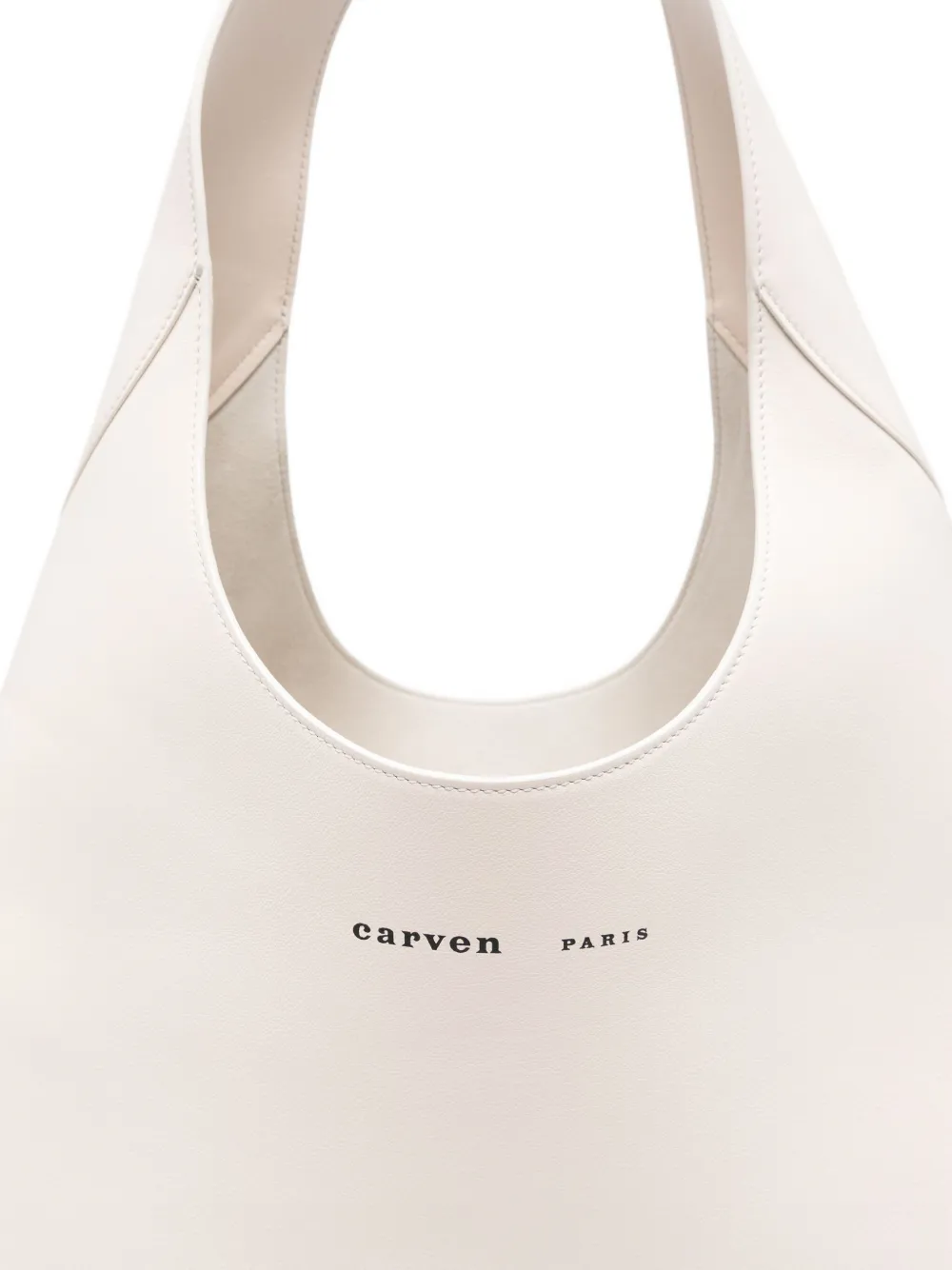 Carven Tommaso Leather Shoulder Bag In Neutral